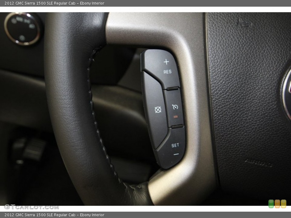 Ebony Interior Controls for the 2012 GMC Sierra 1500 SLE Regular Cab #83307573