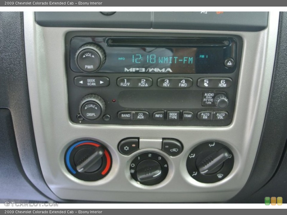 Ebony Interior Controls for the 2009 Chevrolet Colorado Extended Cab #83307989