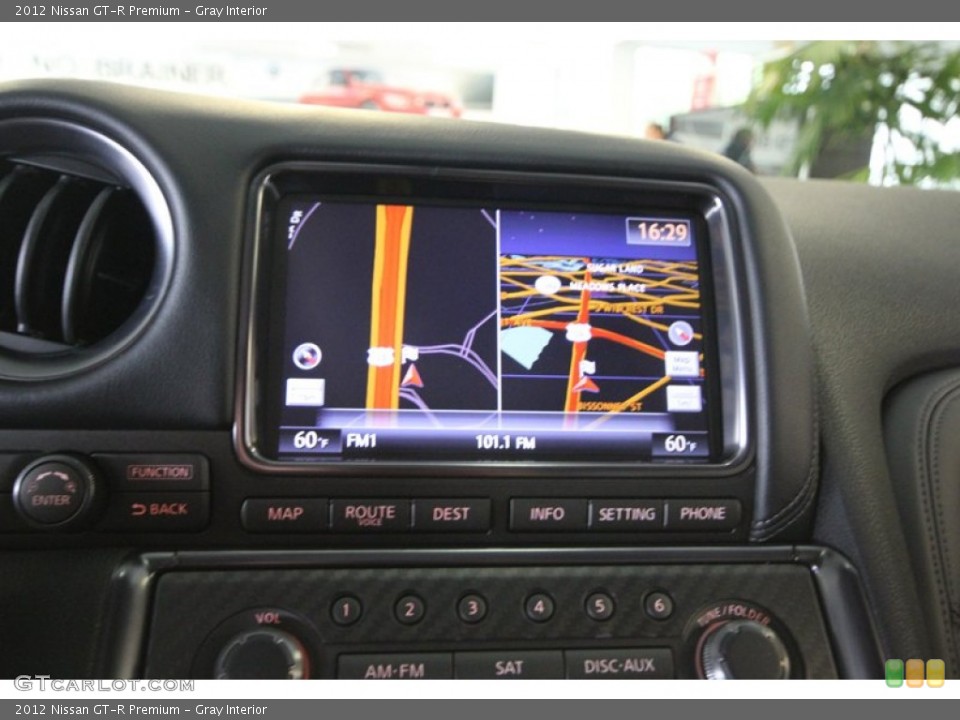 Gray Interior Navigation for the 2012 Nissan GT-R Premium #83309601
