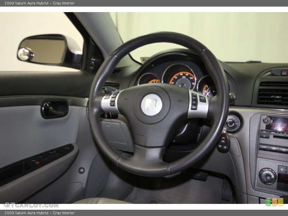 Gray Interior Steering Wheel for the 2009 Saturn Aura Hybrid #83311626