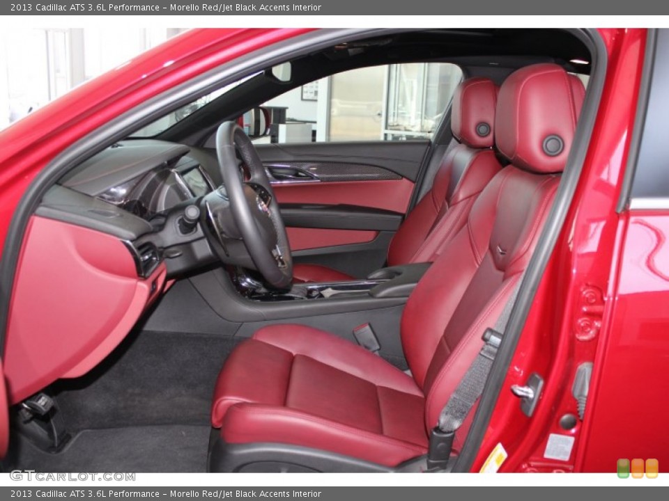 Morello Red/Jet Black Accents Interior Front Seat for the 2013 Cadillac ATS 3.6L Performance #83315583