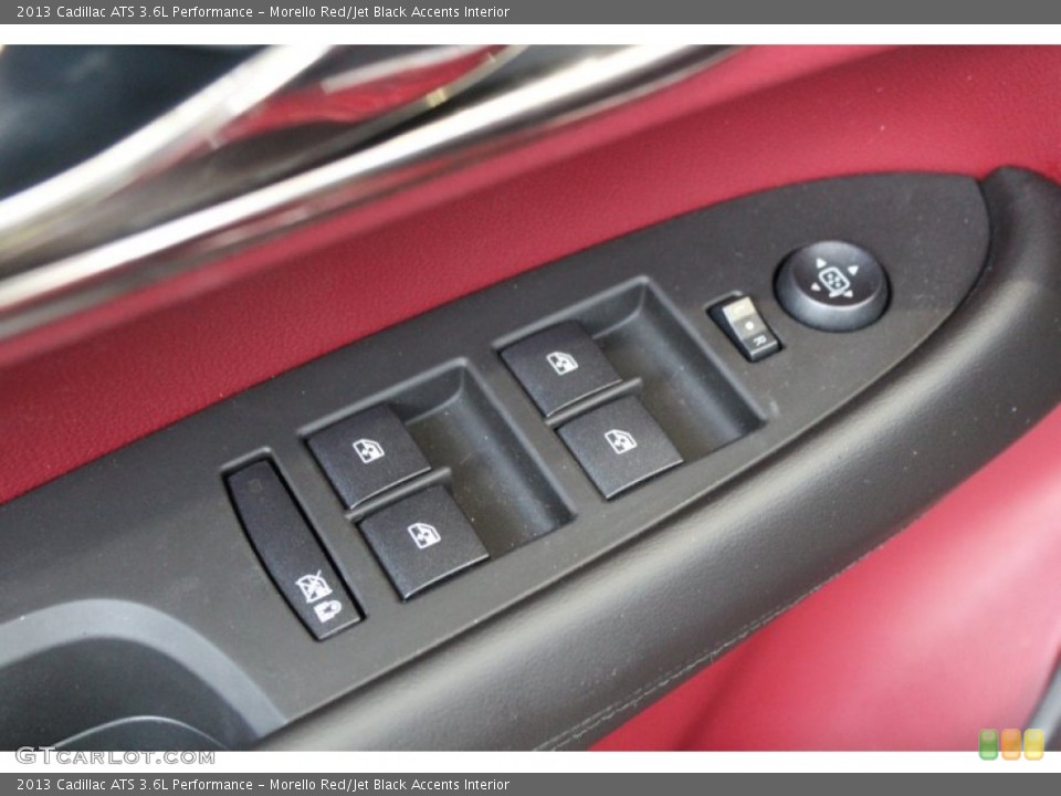 Morello Red/Jet Black Accents Interior Controls for the 2013 Cadillac ATS 3.6L Performance #83315625