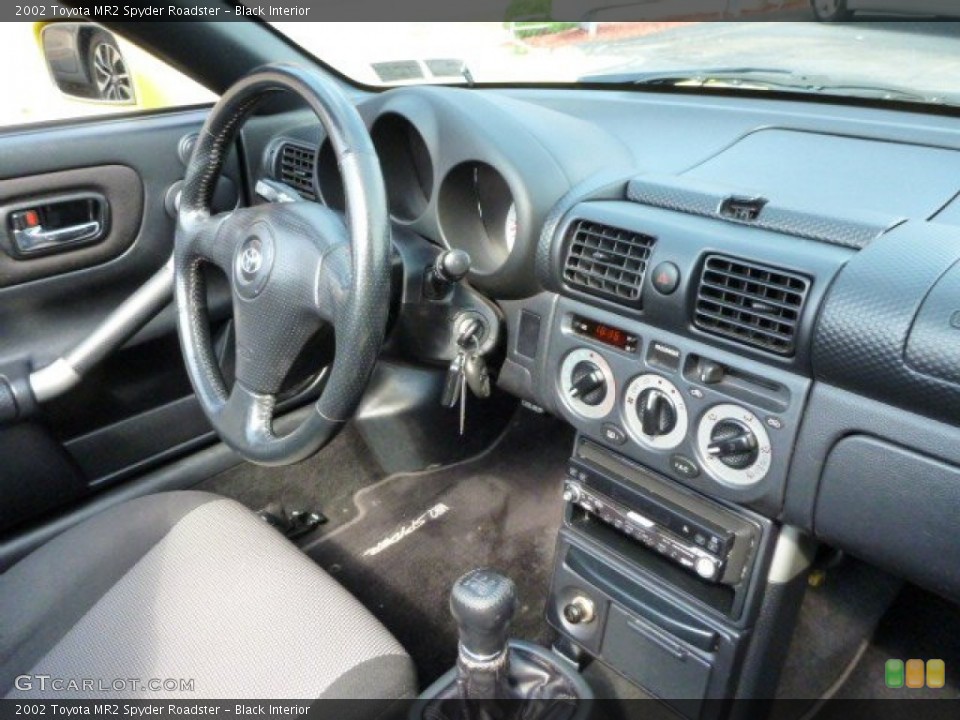Black Interior Dashboard for the 2002 Toyota MR2 Spyder Roadster #83321933
