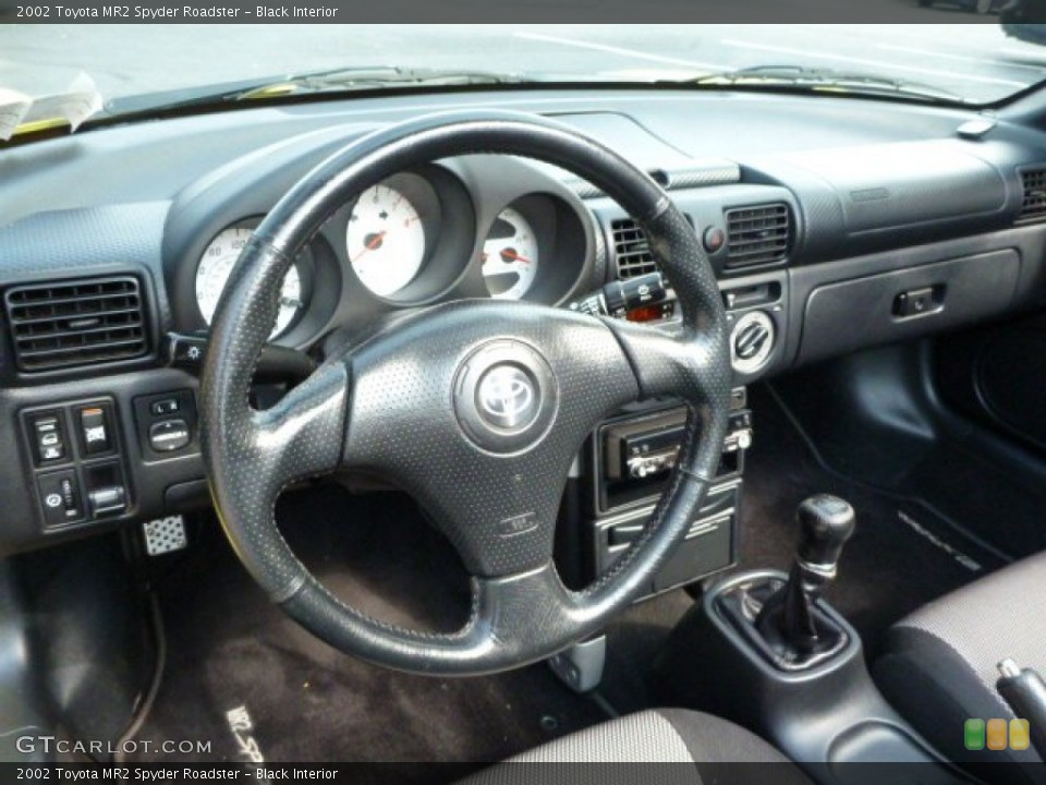 Black Interior Steering Wheel for the 2002 Toyota MR2 Spyder Roadster #83321953