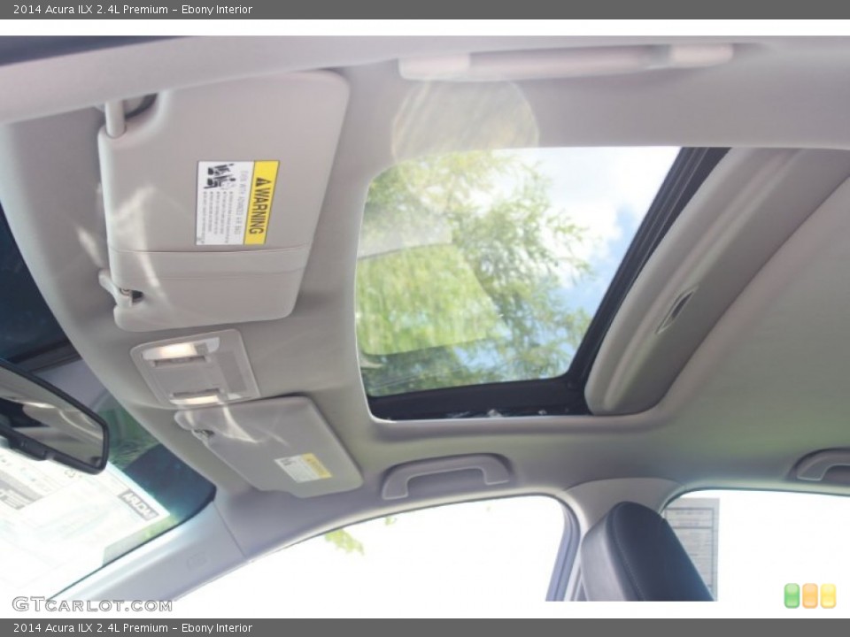 Ebony Interior Sunroof for the 2014 Acura ILX 2.4L Premium #83329544