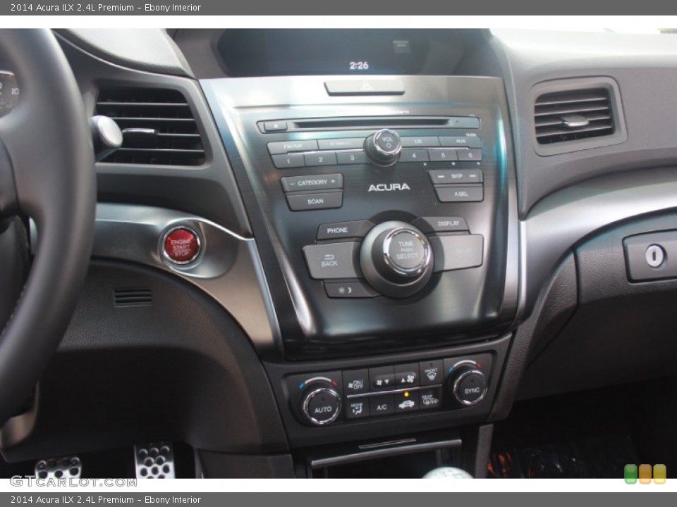 Ebony Interior Controls for the 2014 Acura ILX 2.4L Premium #83329642
