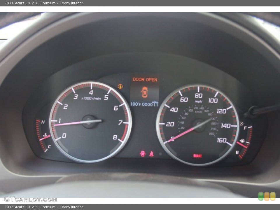 Ebony Interior Gauges for the 2014 Acura ILX 2.4L Premium #83329730