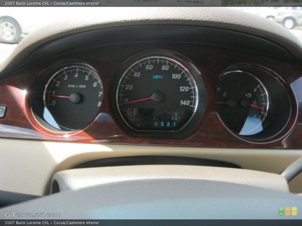 Cocoa/Cashmere Interior Gauges for the 2007 Buick Lucerne CXL #83330061