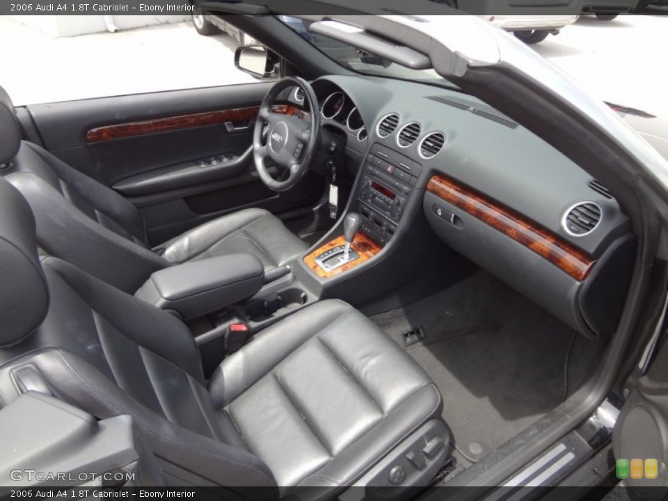 Ebony Interior Photo for the 2006 Audi A4 1.8T Cabriolet #83332123