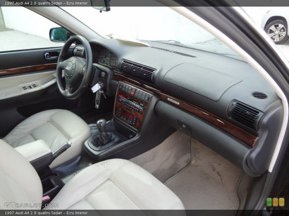 Ecru Interior Dashboard for the 1997 Audi A4 2.8 quattro Sedan #83332804