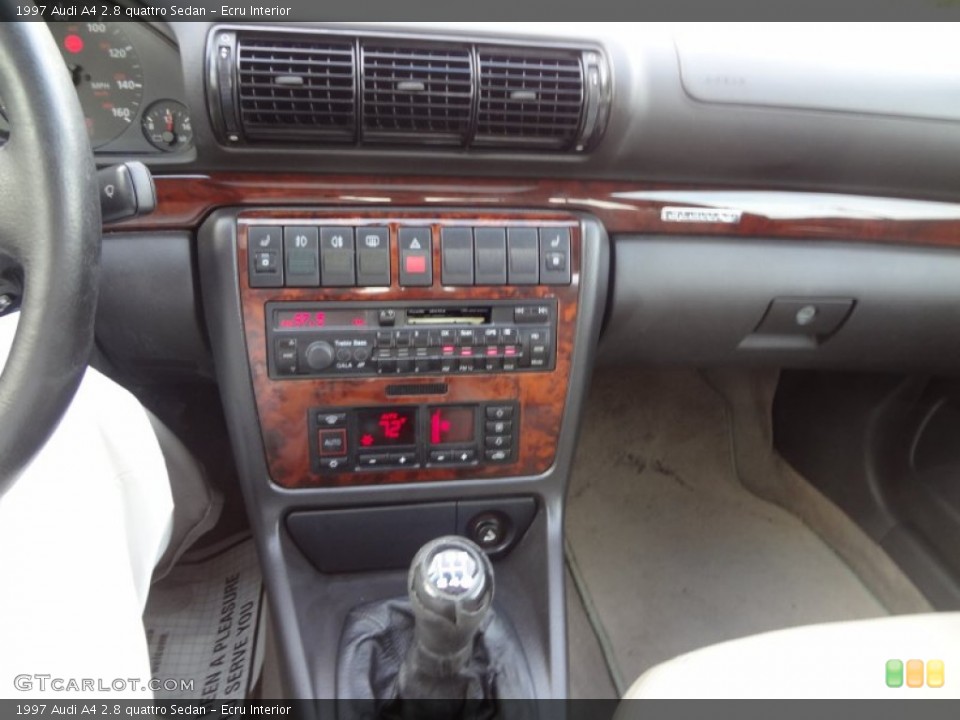 Ecru Interior Controls for the 1997 Audi A4 2.8 quattro Sedan #83332909
