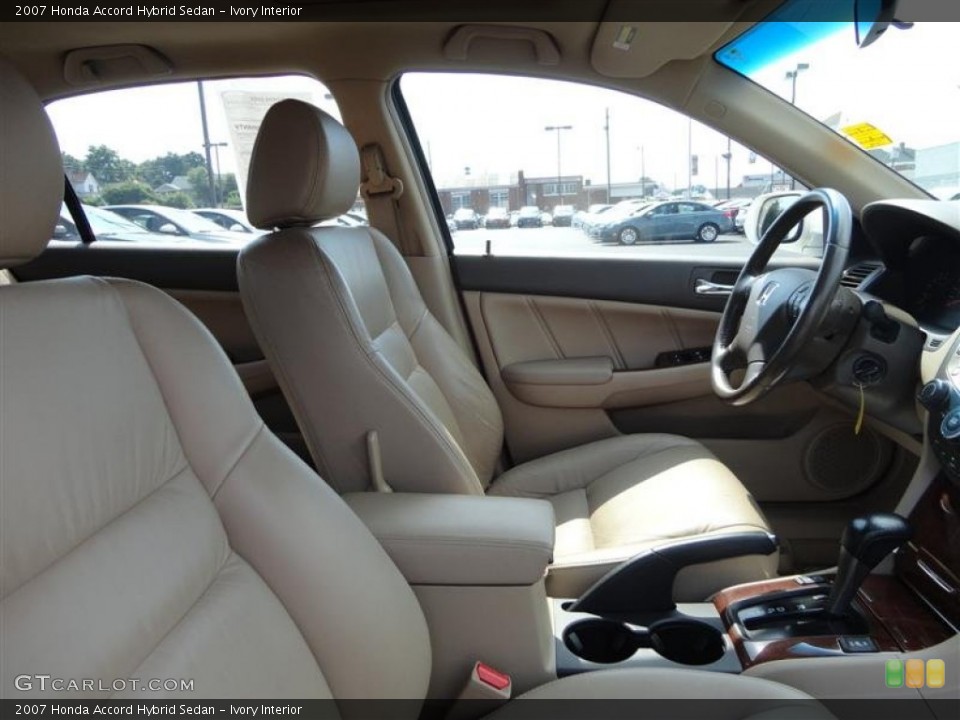 Ivory Interior Front Seat for the 2007 Honda Accord Hybrid Sedan #83335106