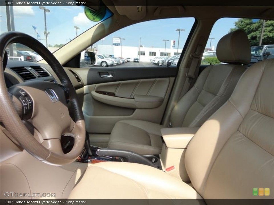 Ivory Interior Front Seat for the 2007 Honda Accord Hybrid Sedan #83335180