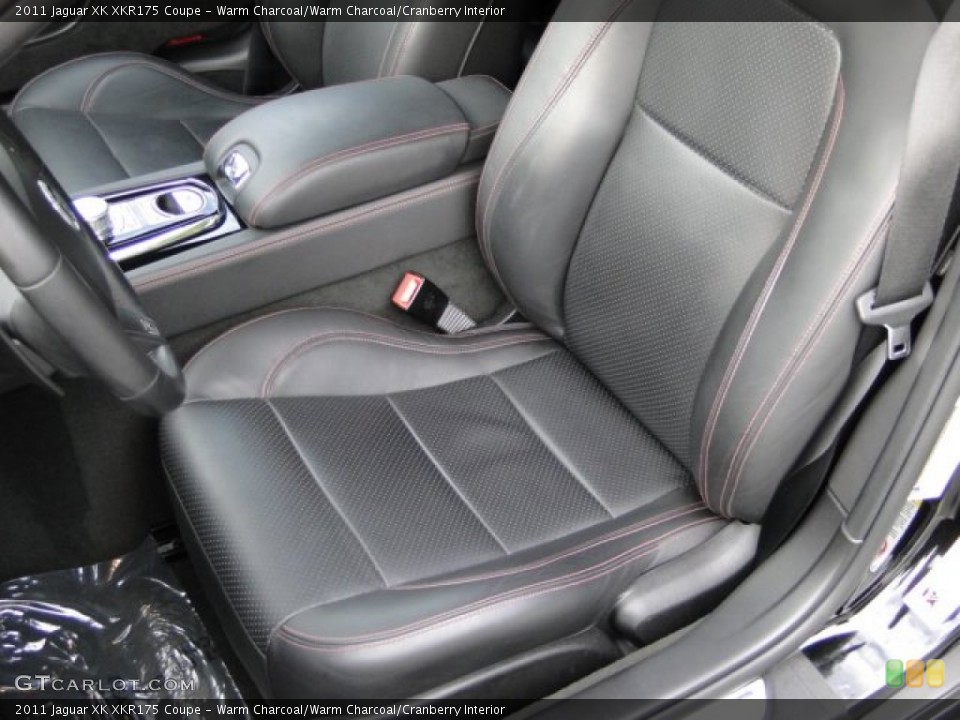 Warm Charcoal/Warm Charcoal/Cranberry Interior Front Seat for the 2011 Jaguar XK XKR175 Coupe #83335227