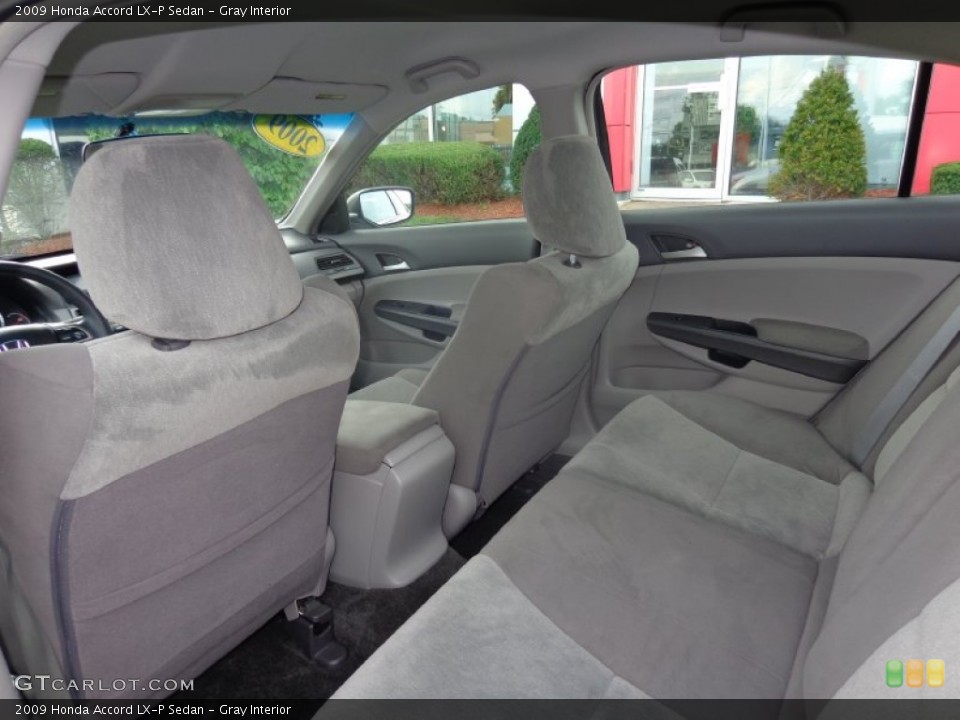 Gray Interior Rear Seat for the 2009 Honda Accord LX-P Sedan #83335424