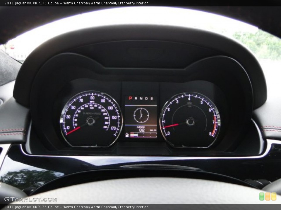 Warm Charcoal/Warm Charcoal/Cranberry Interior Gauges for the 2011 Jaguar XK XKR175 Coupe #83335474