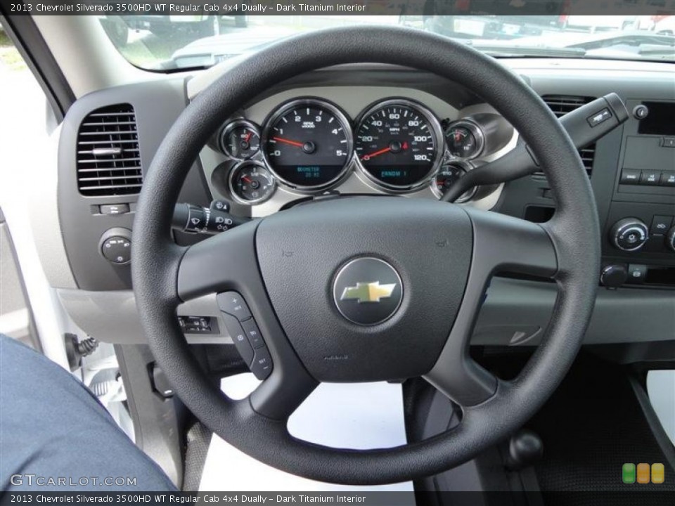 Dark Titanium Interior Steering Wheel for the 2013 Chevrolet Silverado 3500HD WT Regular Cab 4x4 Dually #83337358