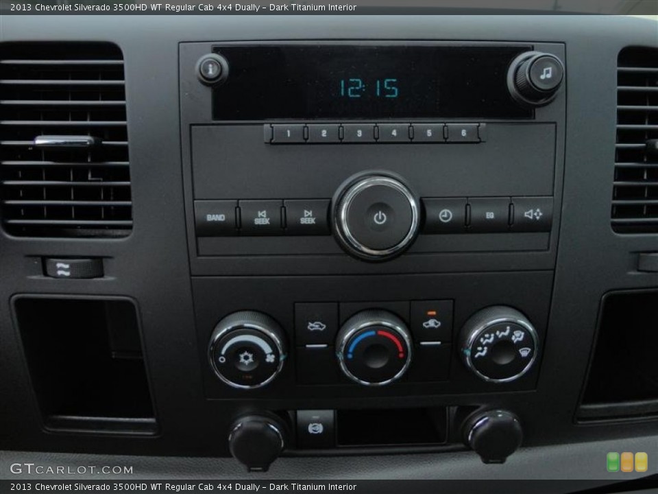 Dark Titanium Interior Controls for the 2013 Chevrolet Silverado 3500HD WT Regular Cab 4x4 Dually #83337384