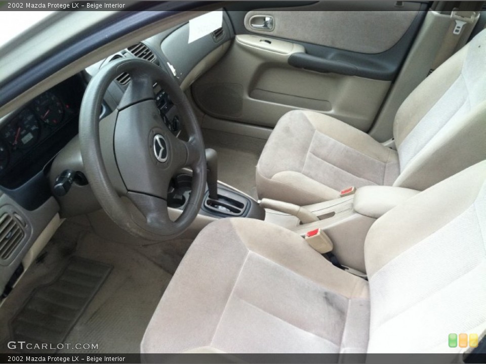 Beige Interior Photo for the 2002 Mazda Protege LX #83337415