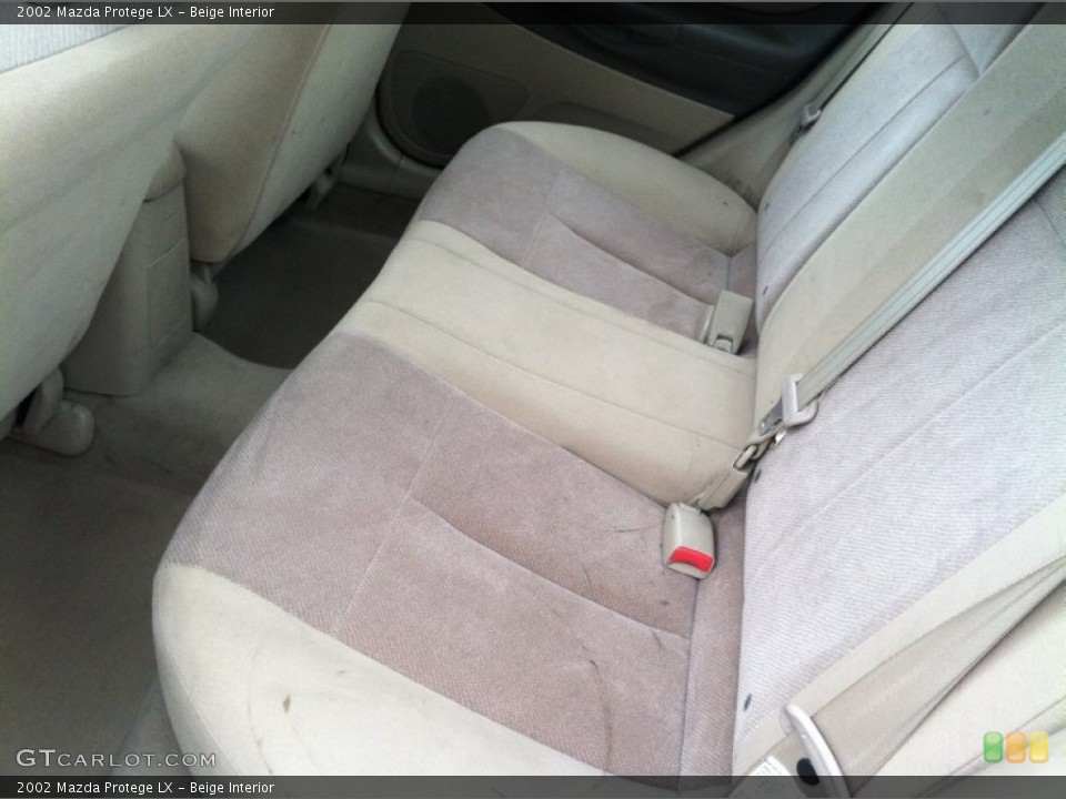 Beige Interior Rear Seat for the 2002 Mazda Protege LX #83337463