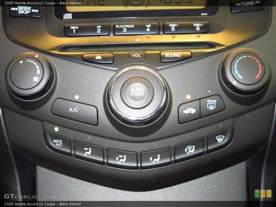 Black Interior Controls for the 2005 Honda Accord LX Coupe #83342238