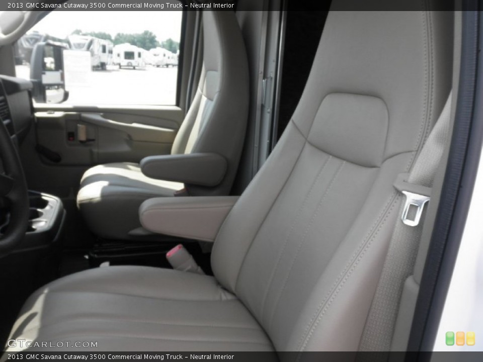 Neutral Interior Front Seat for the 2013 GMC Savana Cutaway 3500 Commercial Moving Truck #83342941
