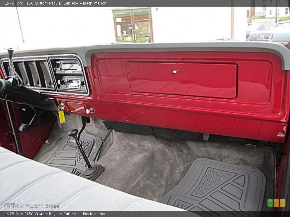 Black Interior Dashboard for the 1978 Ford F150 Custom Regular Cab 4x4 #83342952