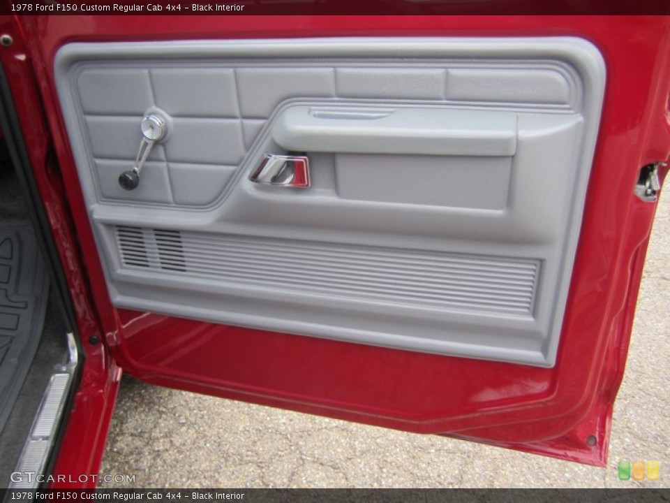 Gray Cloth Interior Door Panel For The 1978 Ford F150 Custom