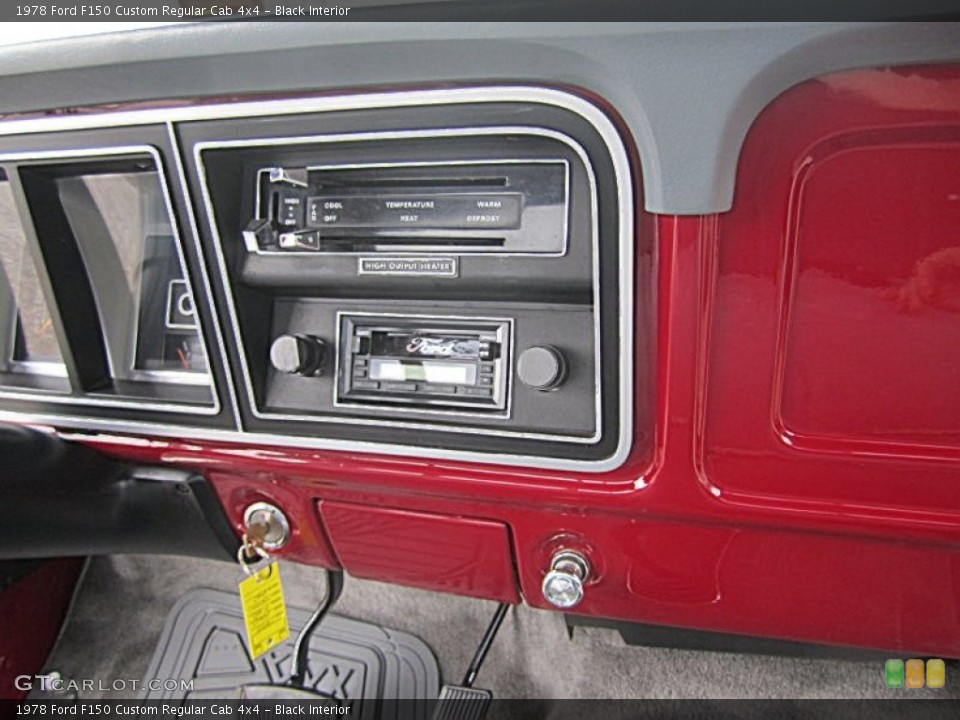Black Interior Controls for the 1978 Ford F150 Custom Regular Cab 4x4 #83343026