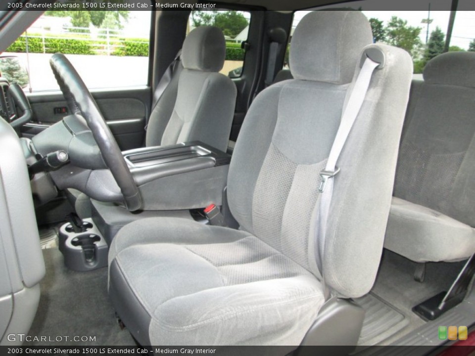 Medium Gray Interior Front Seat for the 2003 Chevrolet Silverado 1500 LS Extended Cab #83344131