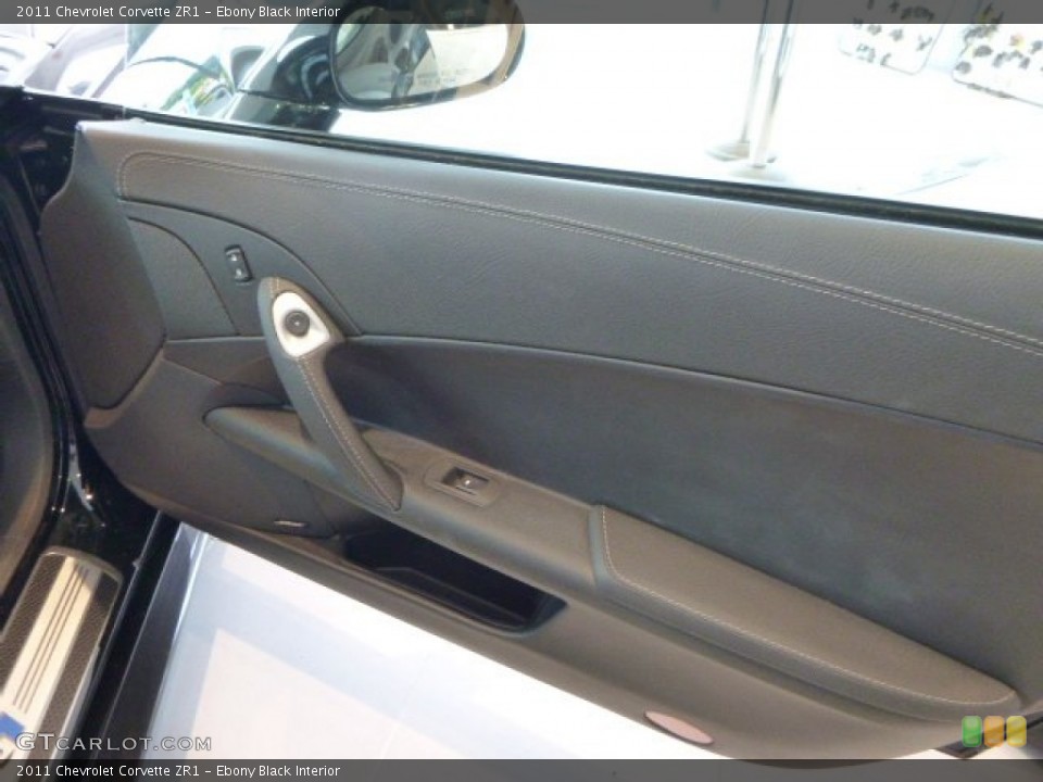 Ebony Black Interior Door Panel for the 2011 Chevrolet Corvette ZR1 #83346021