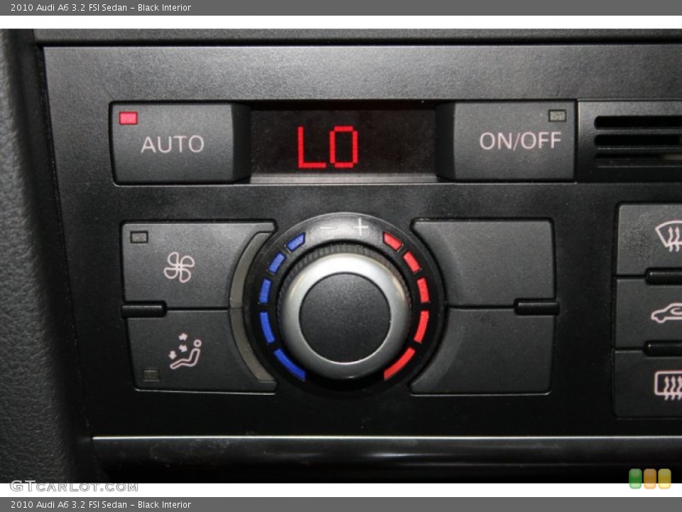 Black Interior Controls for the 2010 Audi A6 3.2 FSI Sedan #83348610