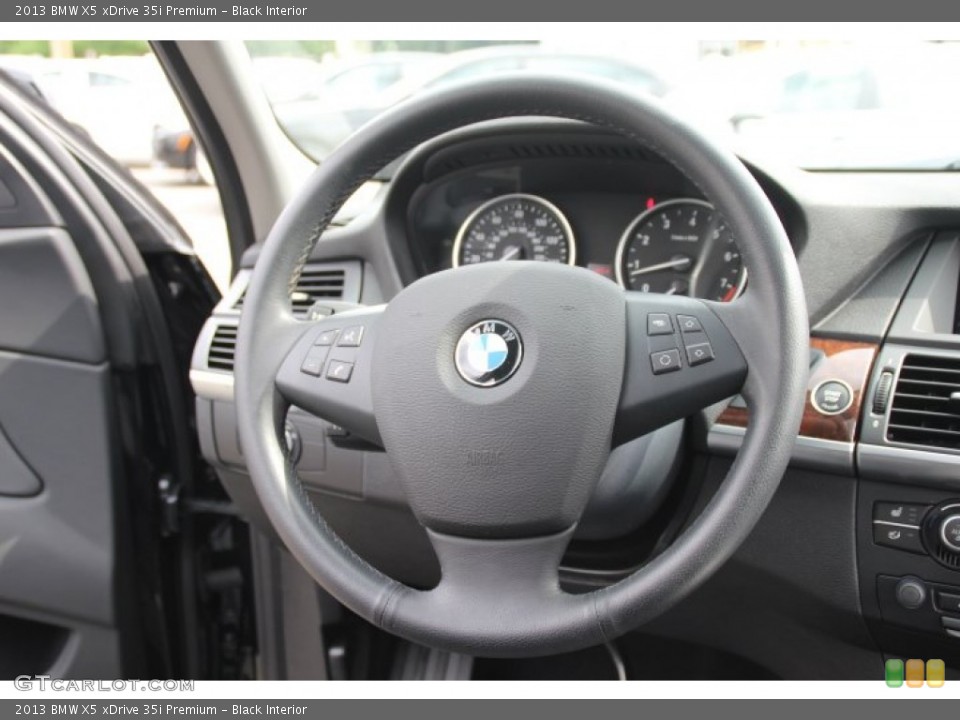 Black Interior Steering Wheel for the 2013 BMW X5 xDrive 35i Premium #83348665