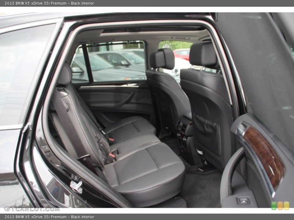 Black Interior Rear Seat for the 2013 BMW X5 xDrive 35i Premium #83348816