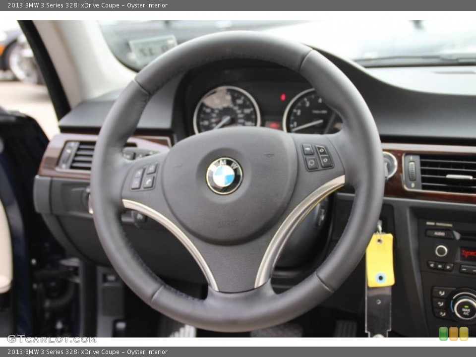 Oyster Interior Steering Wheel for the 2013 BMW 3 Series 328i xDrive Coupe #83349907