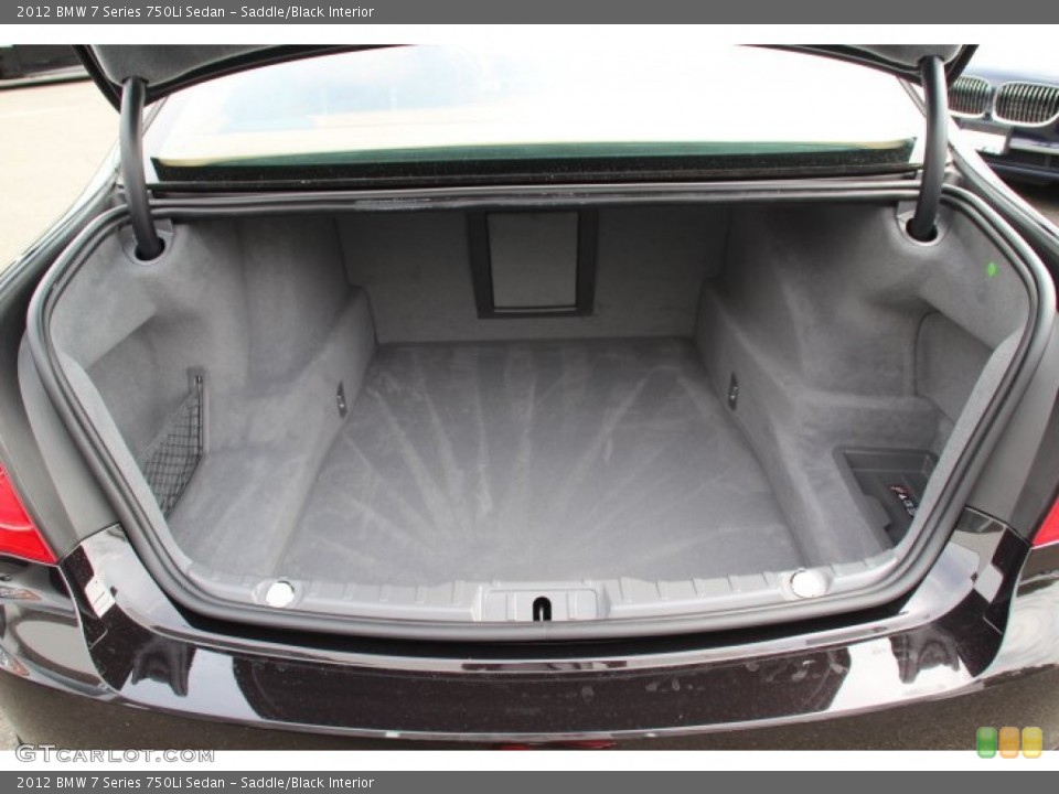 Saddle/Black Interior Trunk for the 2012 BMW 7 Series 750Li Sedan #83351335