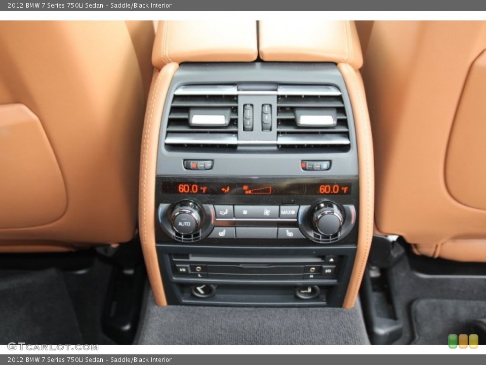 Saddle/Black Interior Controls for the 2012 BMW 7 Series 750Li Sedan #83351443