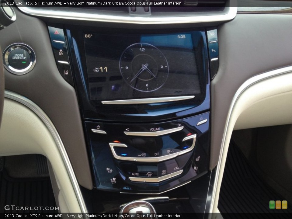 Very Light Platinum/Dark Urban/Cocoa Opus Full Leather Interior Controls for the 2013 Cadillac XTS Platinum AWD #83351863