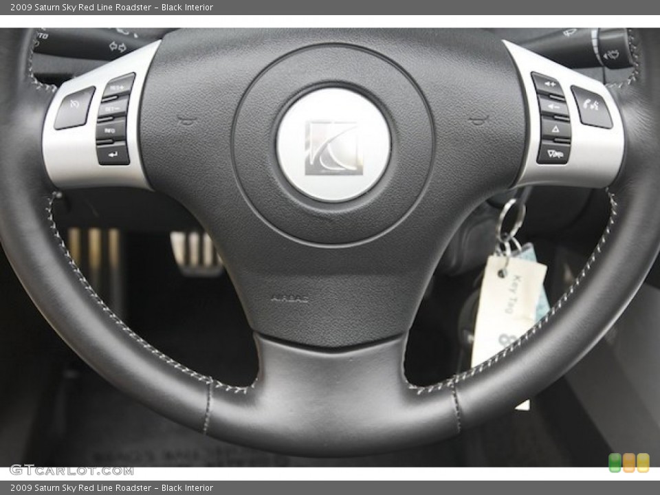 Black Interior Steering Wheel for the 2009 Saturn Sky Red Line Roadster #83354776
