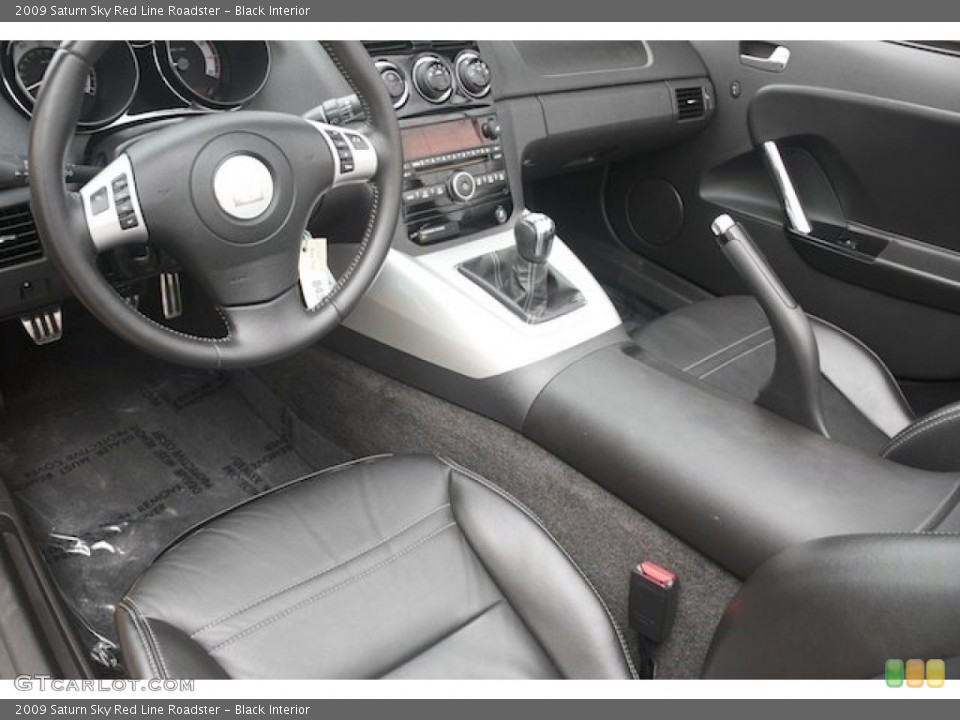 Black 2009 Saturn Sky Interiors