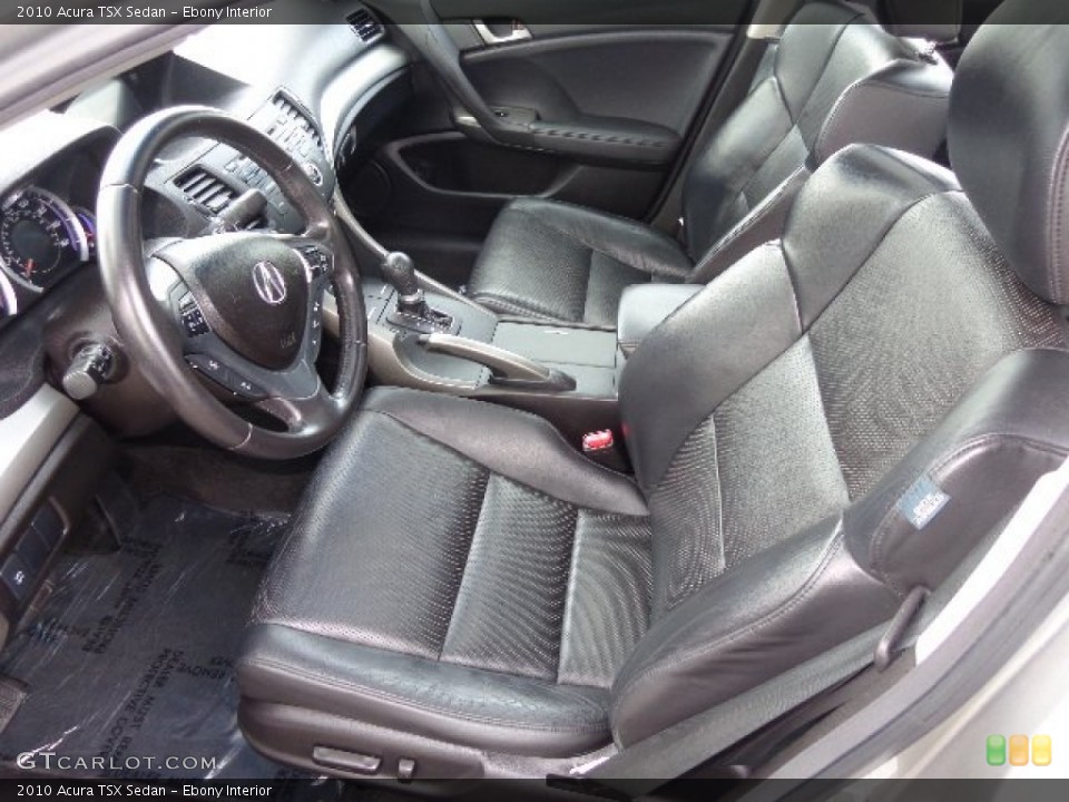 Ebony Interior Front Seat for the 2010 Acura TSX Sedan #83356998