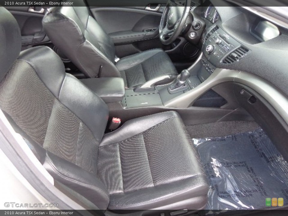 Ebony Interior Front Seat for the 2010 Acura TSX Sedan #83357026