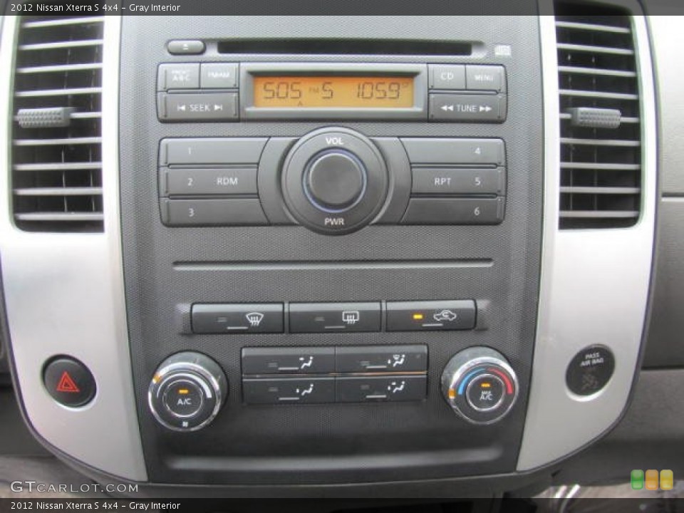 Gray Interior Controls for the 2012 Nissan Xterra S 4x4 #83359831