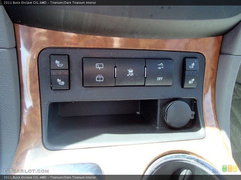 Titanium/Dark Titanium Interior Controls for the 2011 Buick Enclave CXL AWD #83365324