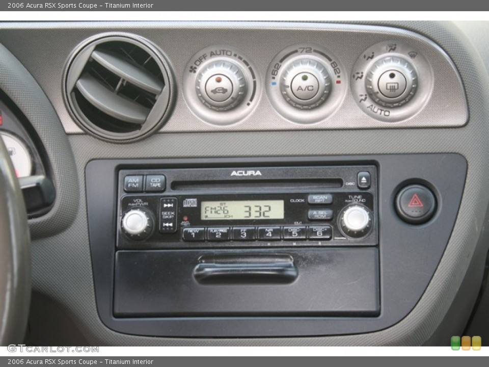 Titanium Interior Controls for the 2006 Acura RSX Sports Coupe #83365708