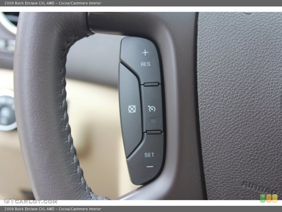 Cocoa/Cashmere Interior Controls for the 2009 Buick Enclave CXL AWD #83370088