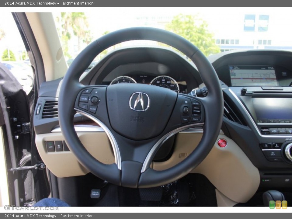 Parchment Interior Steering Wheel for the 2014 Acura MDX Technology #83370286