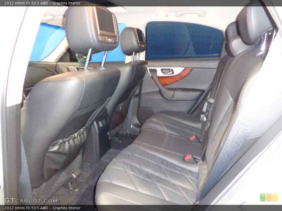 Graphite Interior Rear Seat for the 2012 Infiniti FX 50 S AWD #83374555