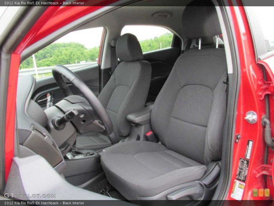Black Interior Front Seat for the 2012 Kia Rio Rio5 EX Hatchback #83376409