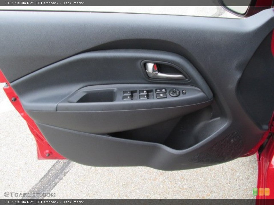 Black Interior Door Panel for the 2012 Kia Rio Rio5 EX Hatchback #83376418
